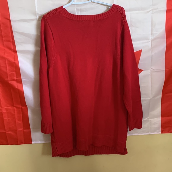 NWT Land’s End Women’s Red Pullover Sweater Size 1X - Picture 8 of 13
